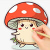 coloring book mushroom