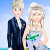 royal couple wedding invitation